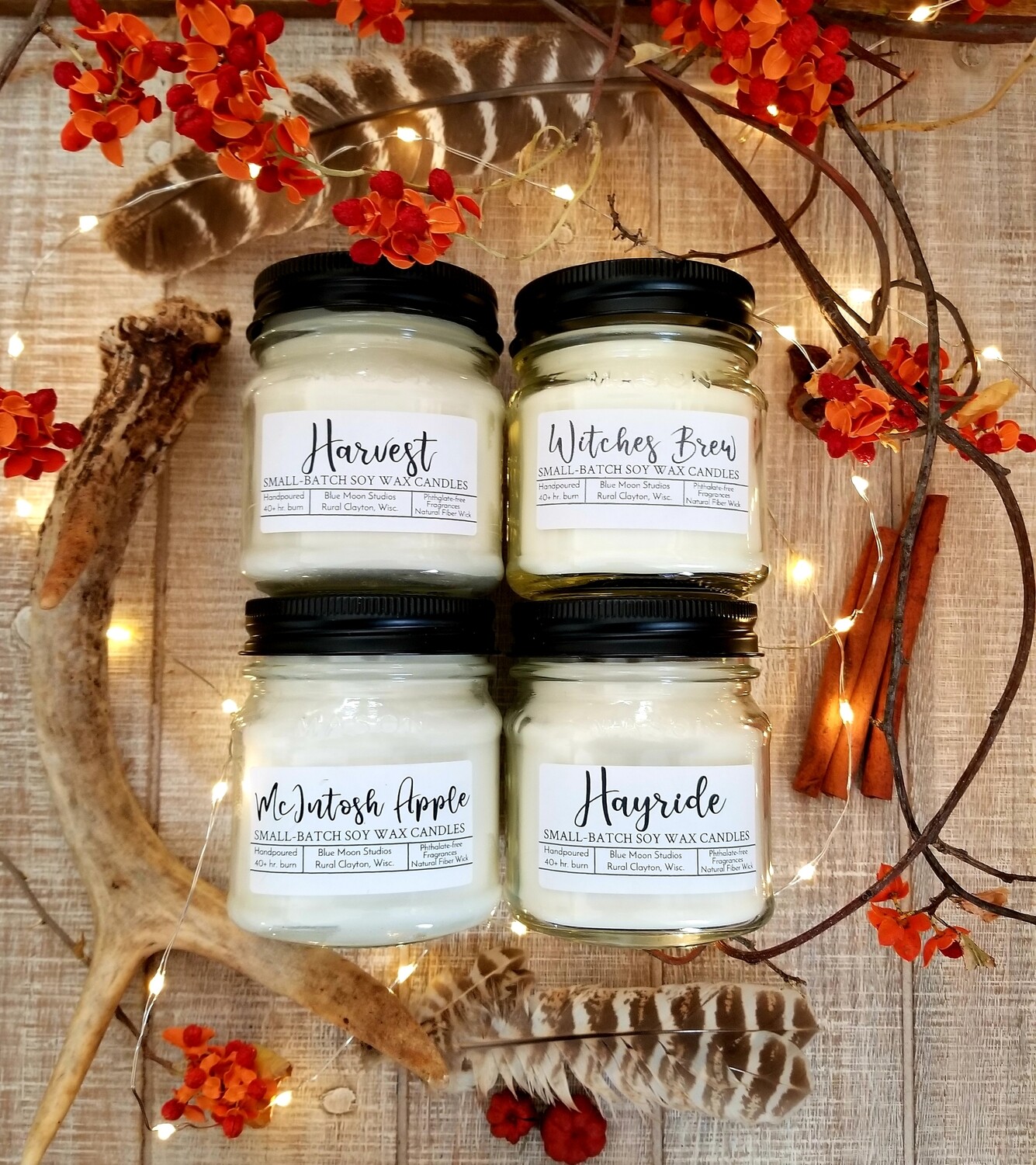 Farmhouse Mason Jar Candle