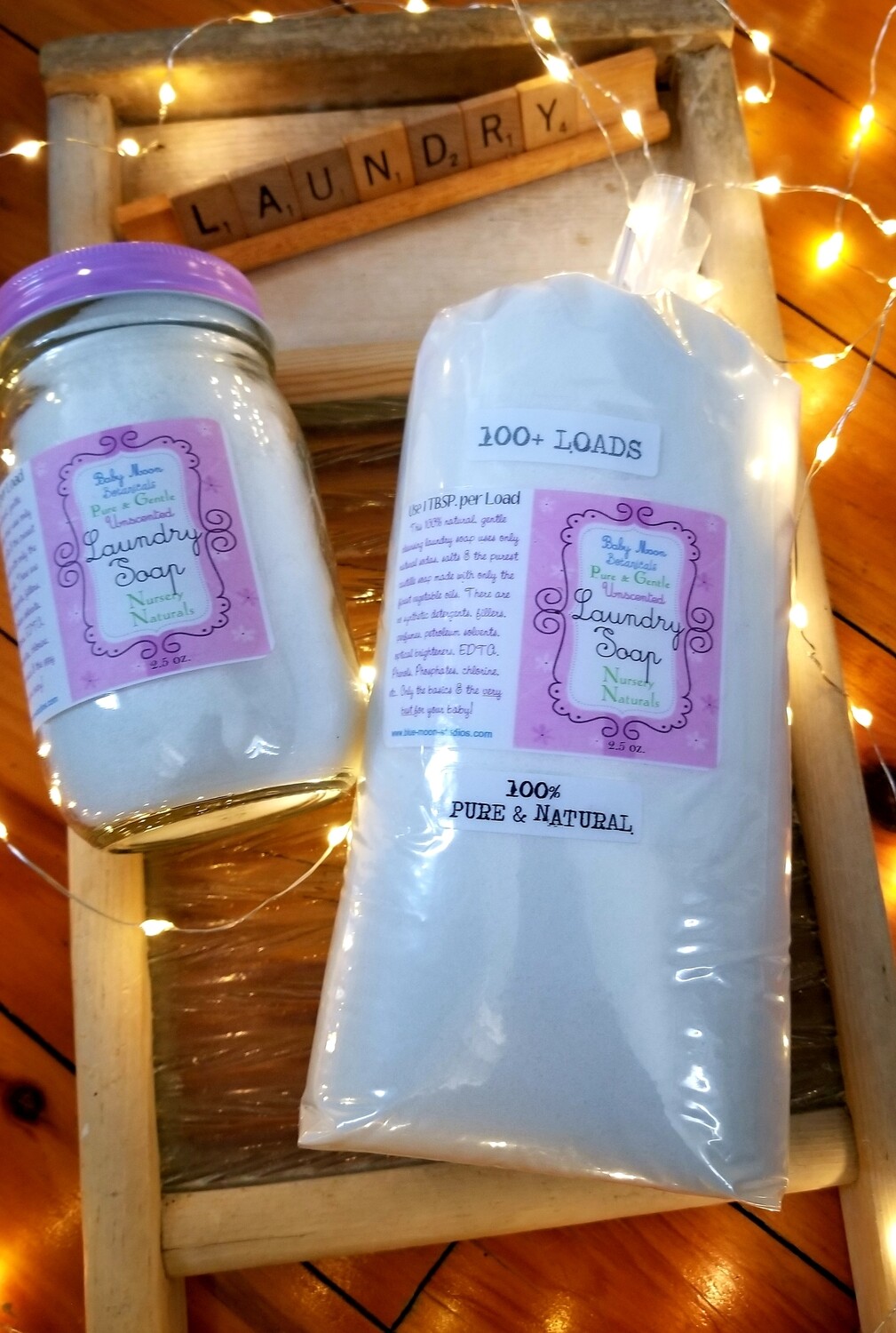 Nursery Naturals
Baby Laundry Soap 
100 load bag