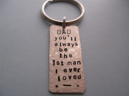 dad &amp; daughter keyring