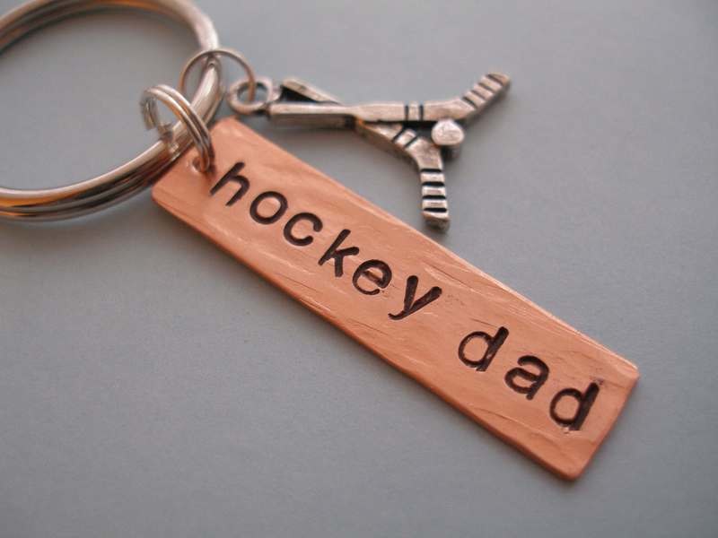&#39;Hockey Dad&#39; keyring