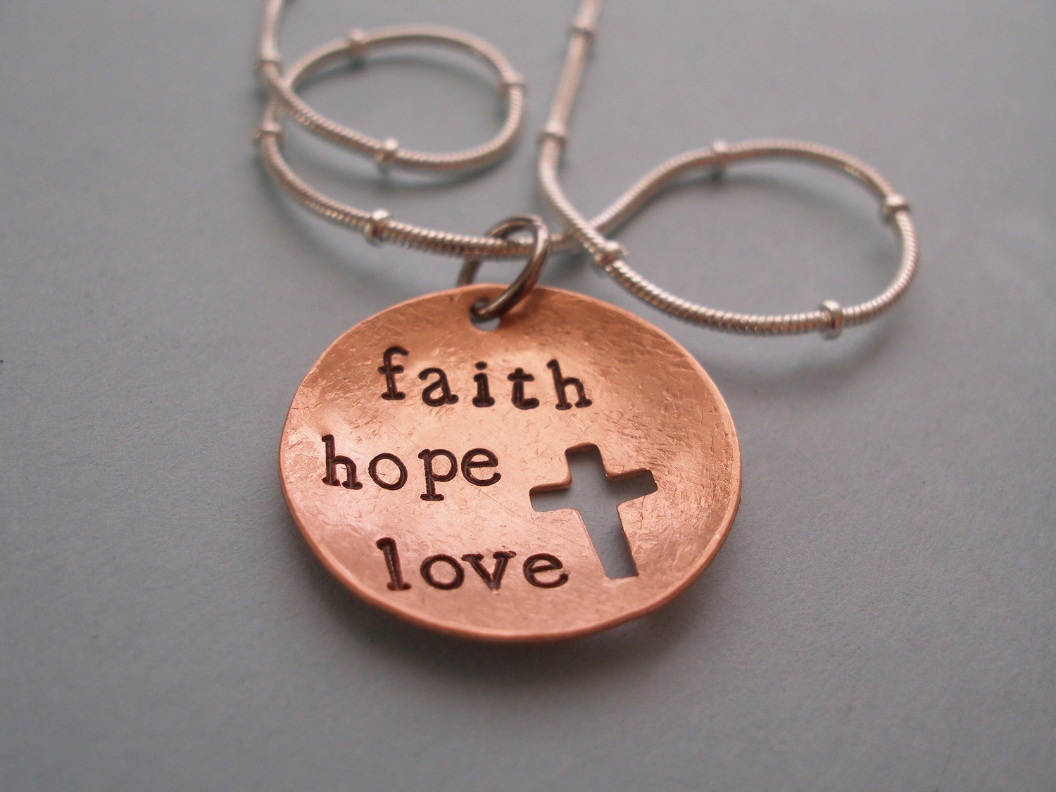 Faith hope love - w/ cross cut-out