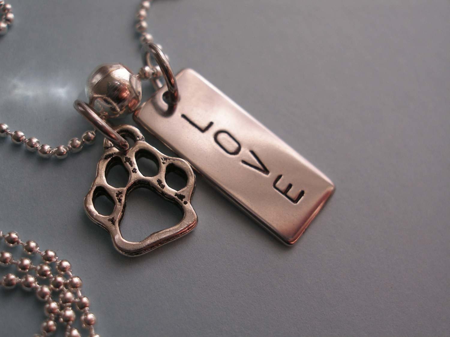 love w/ paw charm