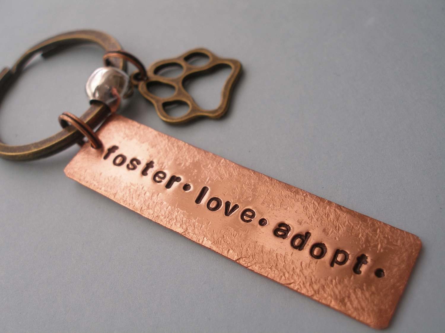 foster - love - adopt - keychain