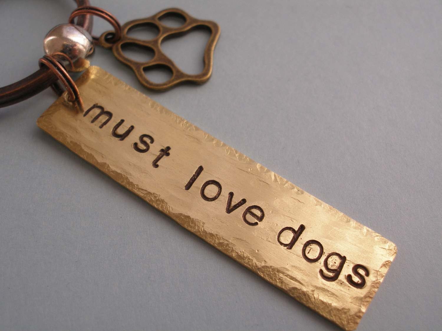 must love dogs - keychain