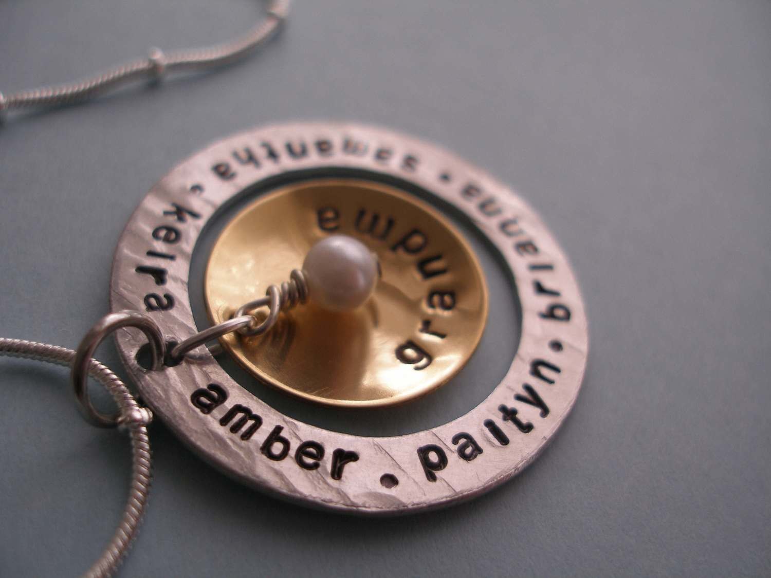 Grandma - Nana - Mother - Aunt - Name Pendant