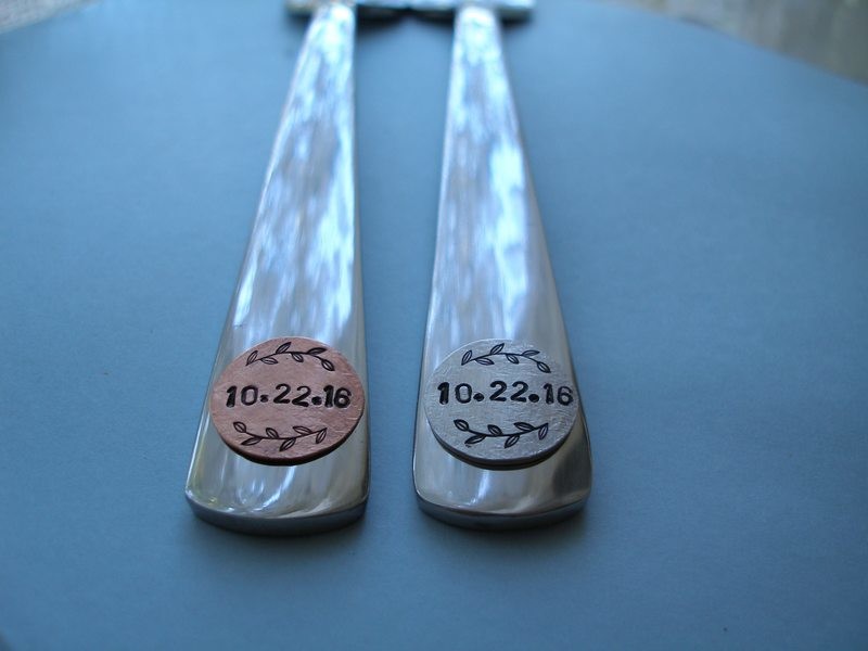 mr. &amp; mrs. Fork Set + wedding date