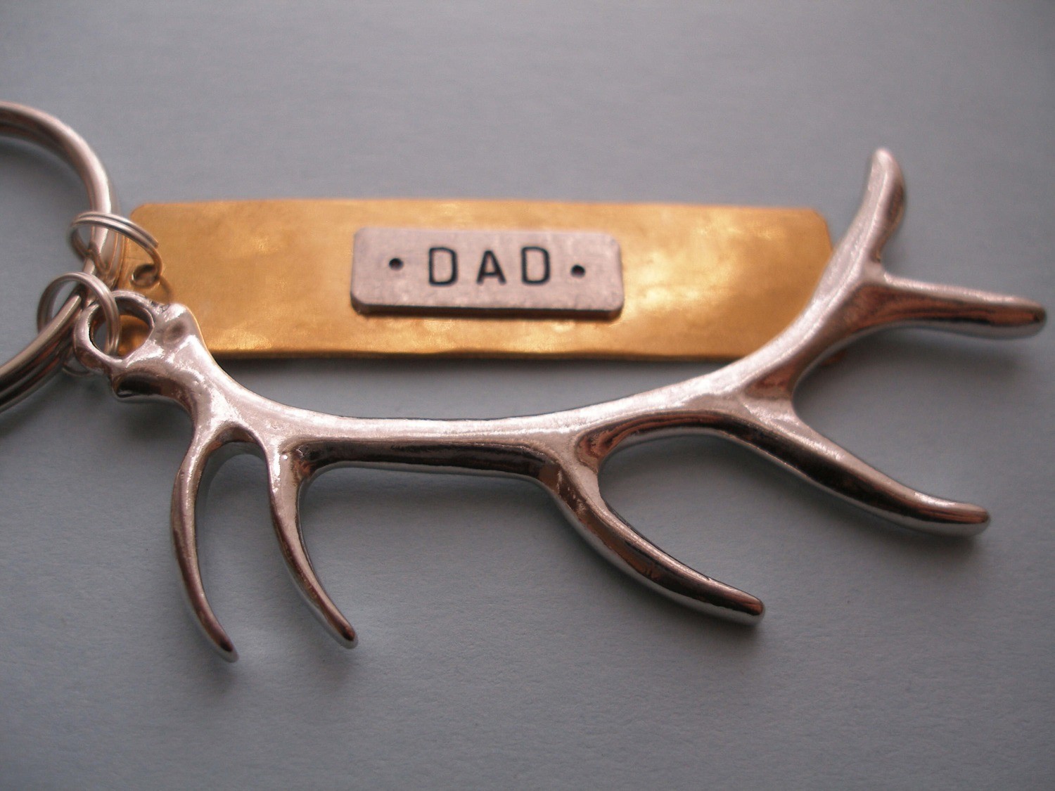 keyring w/ elk horn