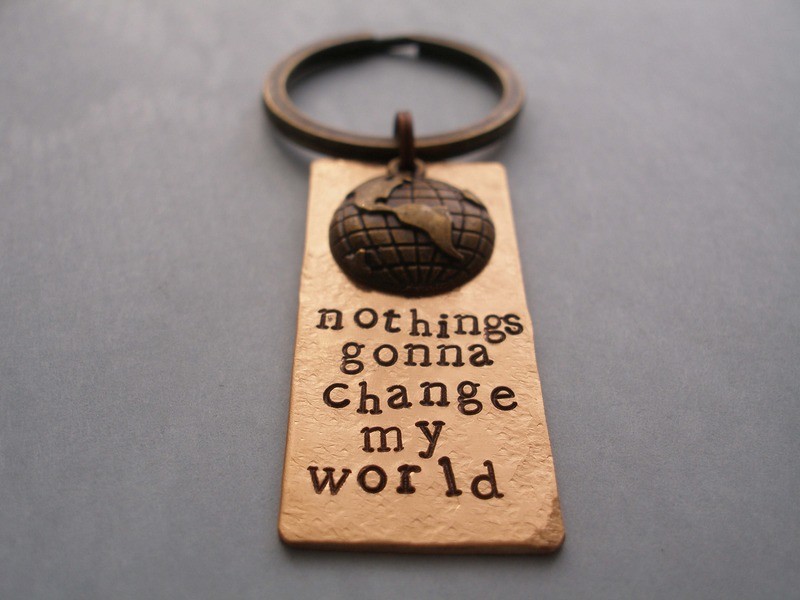 nothings gonna change my world ♫