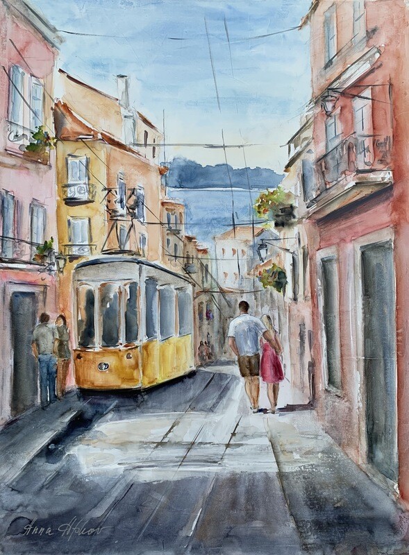 Lisbon Street, Portugal.