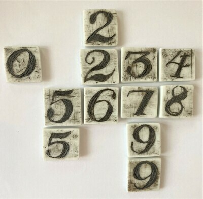 scrabble tile - numbers
