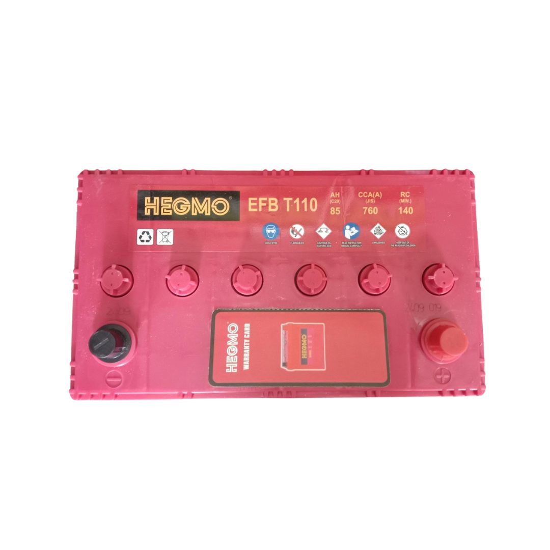 T110 Hegmo EFB 12V 85Ah 760CCA Battery for Start-Stop Vehicle