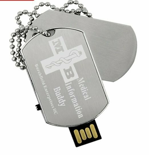 Medical information Buddy Dog tag
