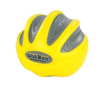 CanDo Digi-Squeeze Hand Exerciser, Medium, Yellow, X-Light