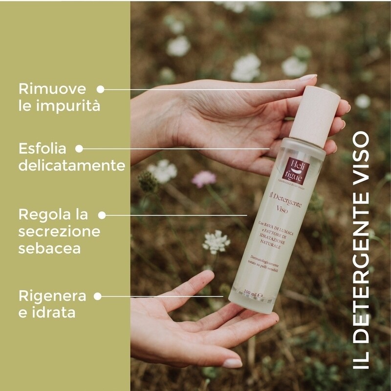 Il Detergente viso anti-impurità alla bava di lumaca