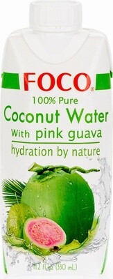 Foco Кокосовая вода с соком розовой гуавы, 330 мл