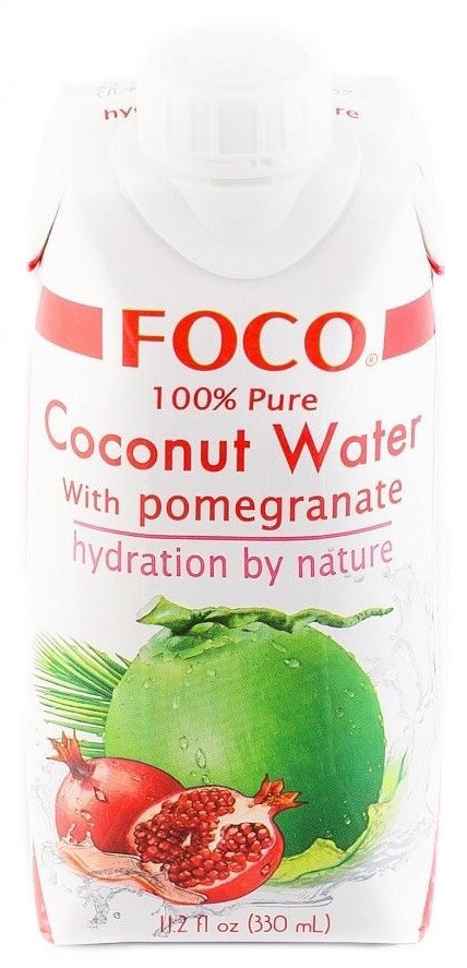 Кокосовая вода с соком граната FOCO 330 мл