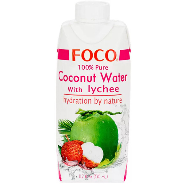 Foco Кокосовая вода с соком личи, 330 мл