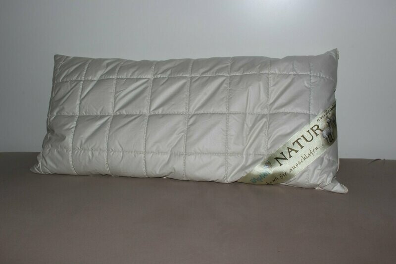 Kopfkissen mit Füllung: Latexflocken - 40x80cm