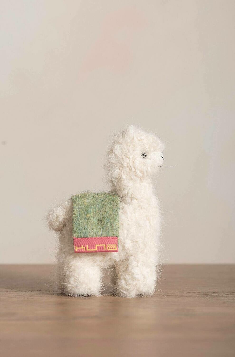 Woll Alpaka Plüschtier QÓNI - 11cm - ecru