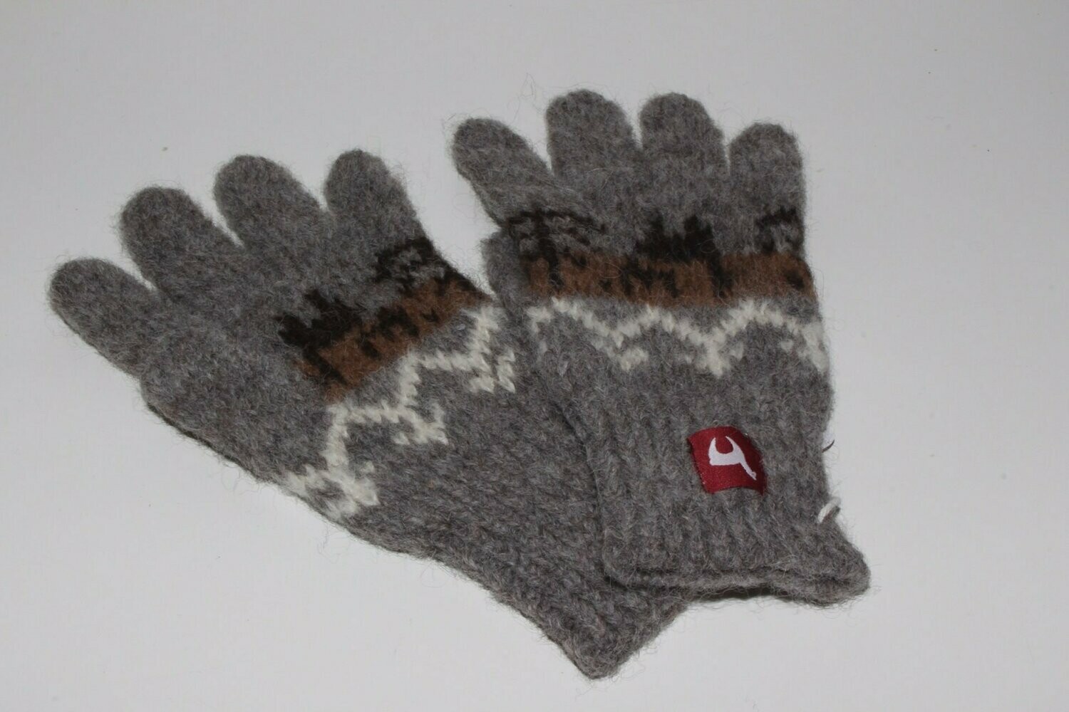 Gestrickte Fingerhandschuhe Natura - 4-6 Jahre