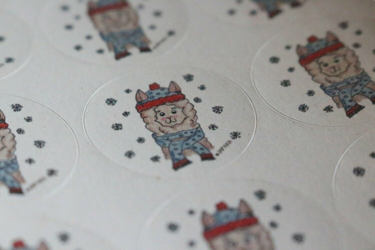 Aufkleber „Winter-Flauschi“