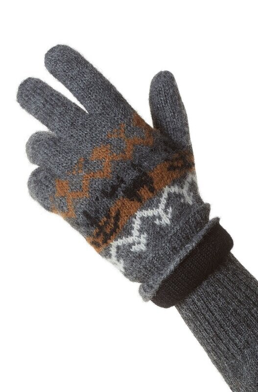 Wendbare Fingerhandschuhe Natura grey für Damen/Herren - Größe L