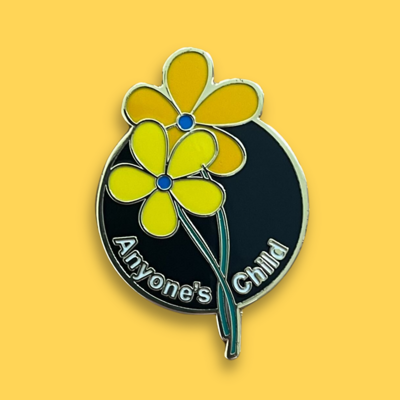 Forget-me-not pin badge