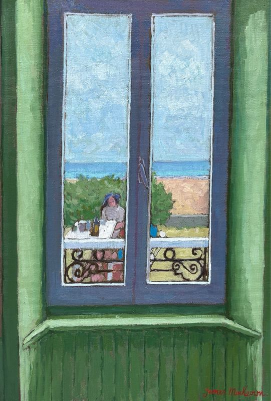 La fenêtre. 55x38cm. Huile sur toile