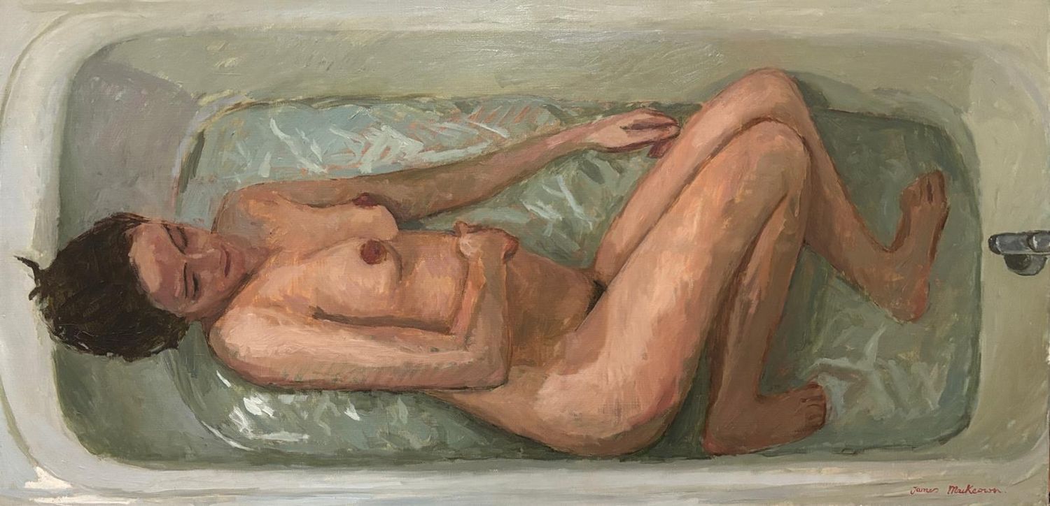 La baignoire.
