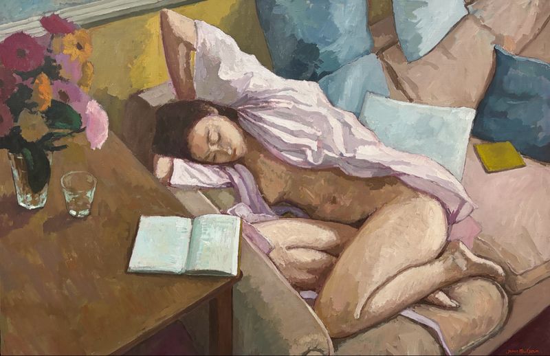 La femme endormi.