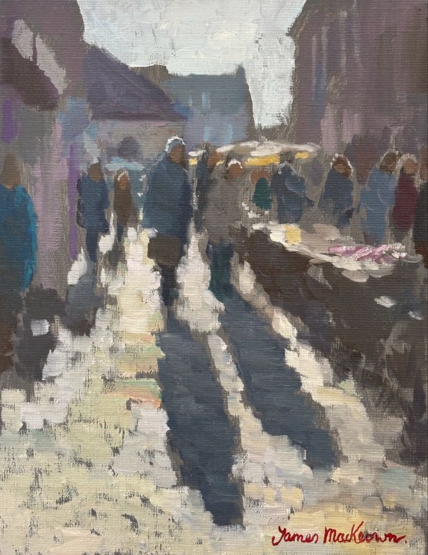 Le marché.