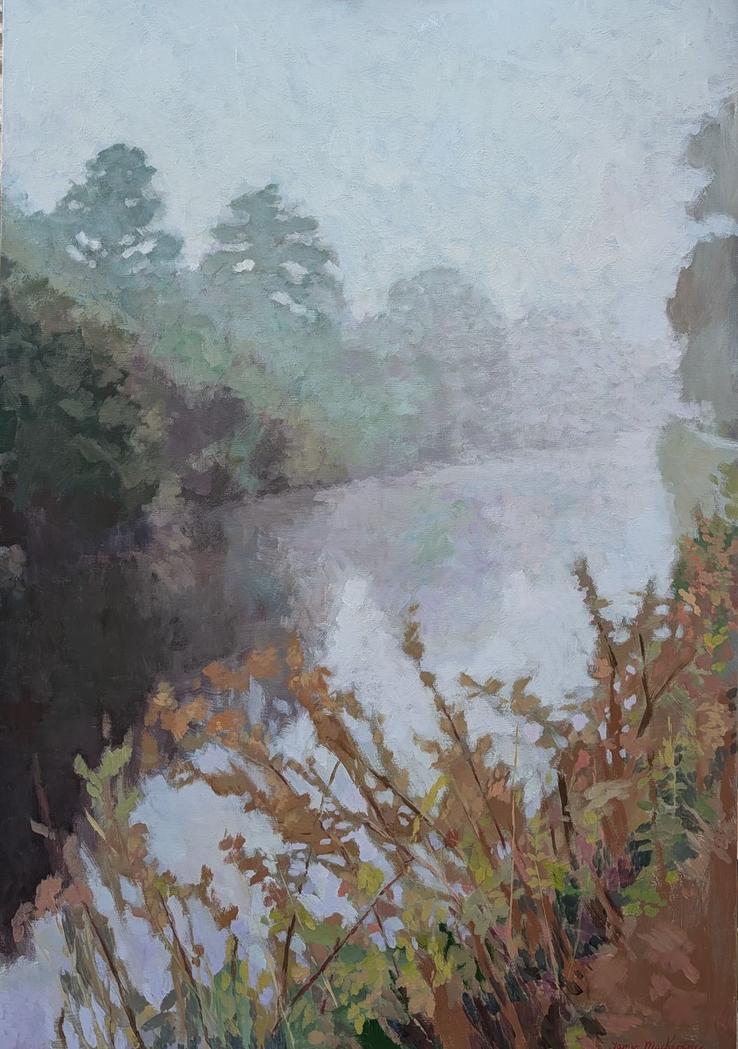 La brume sur le canal