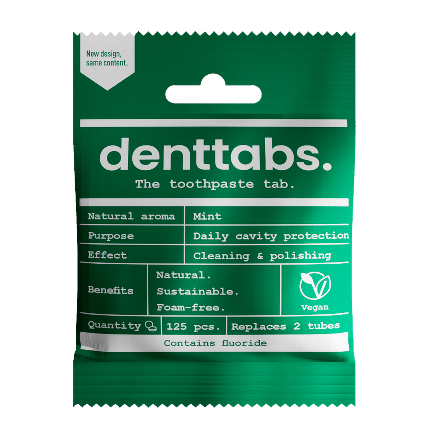DENTTABS Zahnputztabletten Mint MIT Fluorid