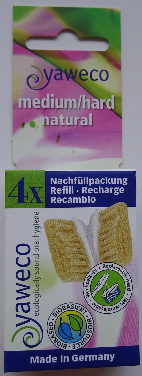 Wechselköpfe - Nachfüllpackung NATURBORSTE Medium/Hard Wechselköpfe - Nachfüllpackung NATURBORSTE Medium/Hard