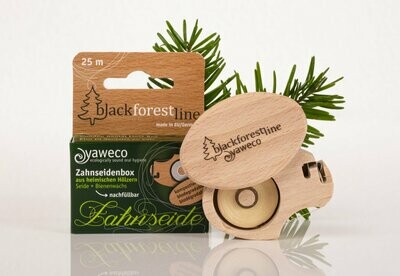 Zahnseidenbox aus heimischen Hölzern - nachfüllbar Zahnseidenbox aus heimischen Hölzern - nachfüllbar