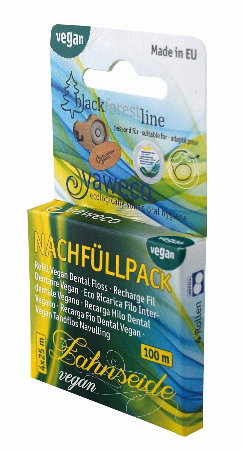 Nachfüllpack VEGANE Zahnseide aus PLA - 100 m - NICHT ZU VERWECHSELN mit der Seiden-Zahnseide