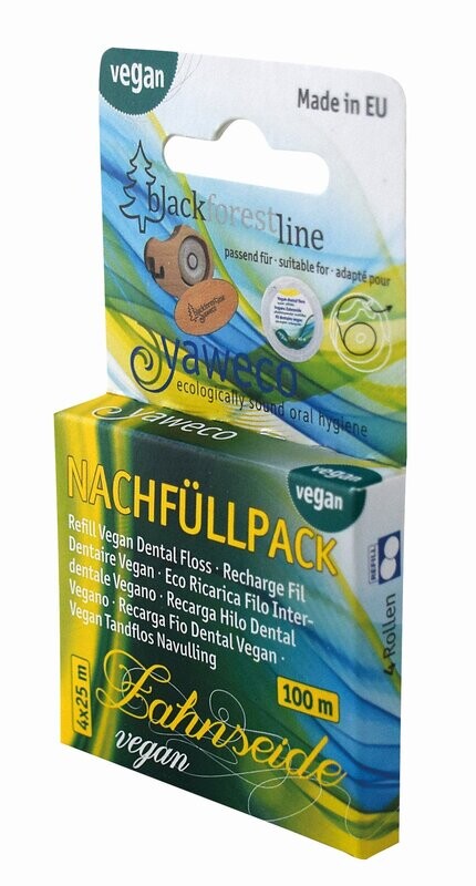 Nachfüllpack VEGANE Zahnseide aus PLA - 100 m - NICHT ZU VERWECHSELN mit der Seiden-Zahnseide