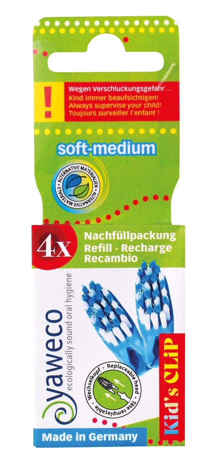 Wechselköpfe CLIP- 4-er Nachfüllpackung soft-medium Wechselköpfe CLIP- 4-er Nachfüllpackung soft-medium