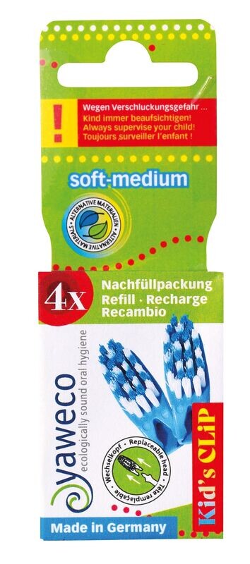 Wechselköpfe CLIP- 4-er Nachfüllpackung soft-medium