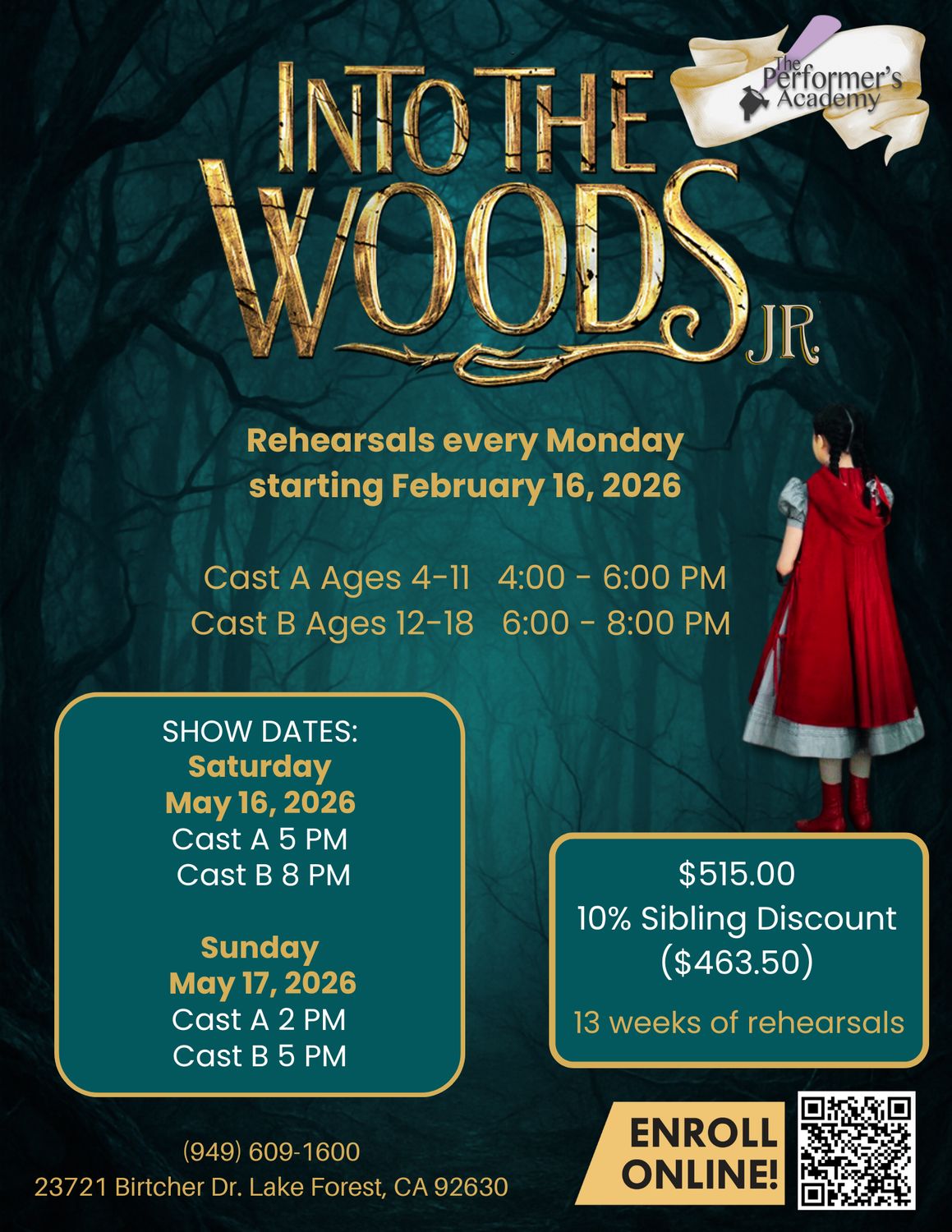 Into the Woods JR. (Ages 12 - 18)