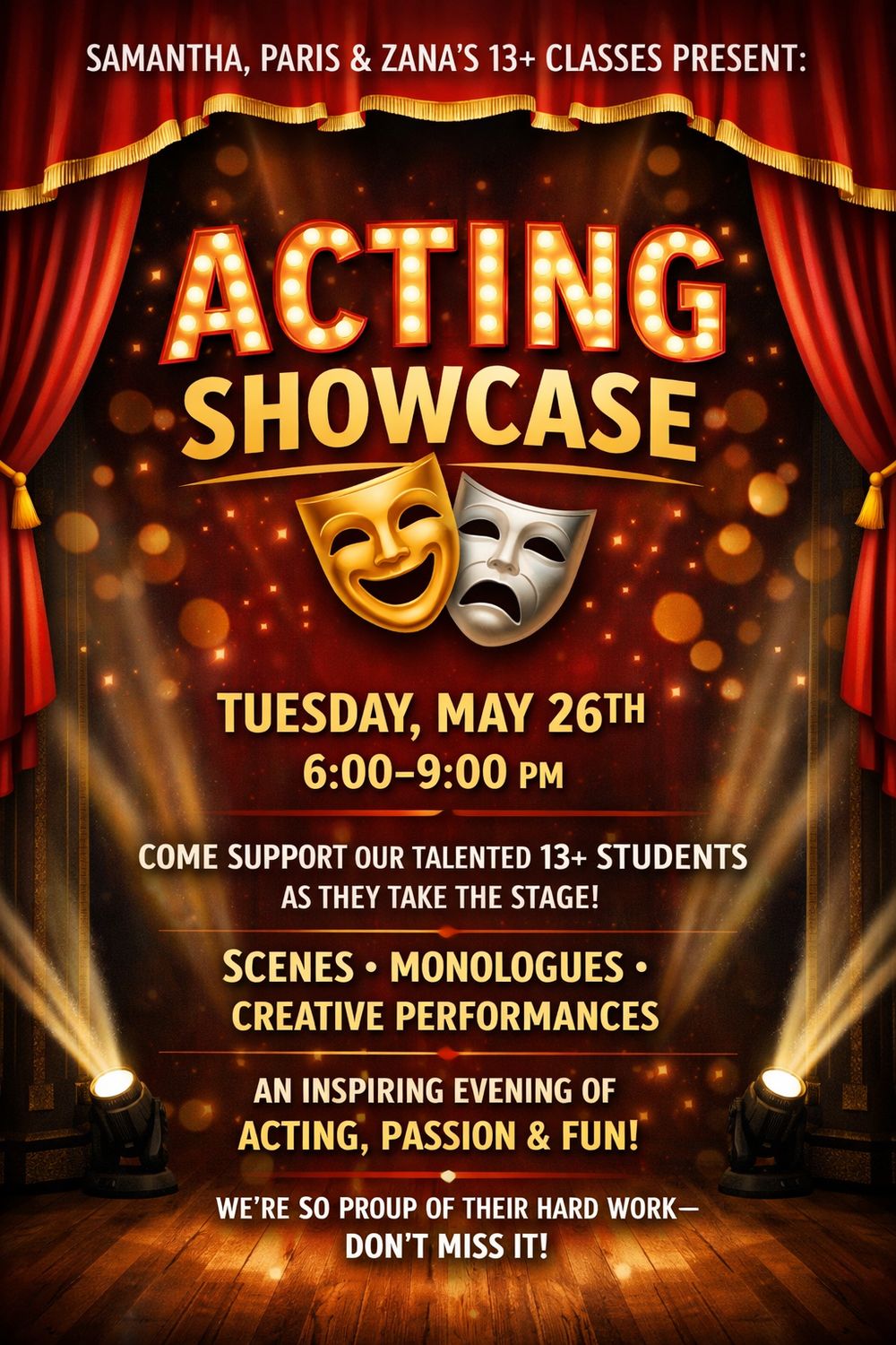 Acting Showcase Tickets