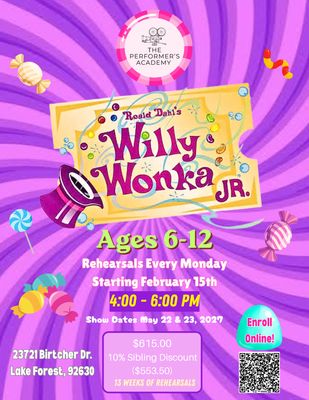 Willy Wonka Jr. (Ages 6 - 12)