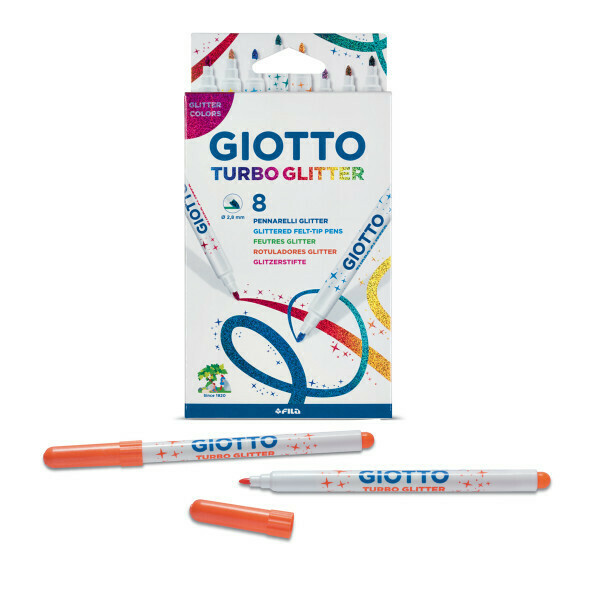 Fasermaler Giotto Turbo Glitter 8 St. im Kartonetui