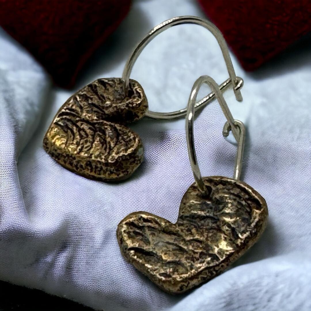 Love heart earrings