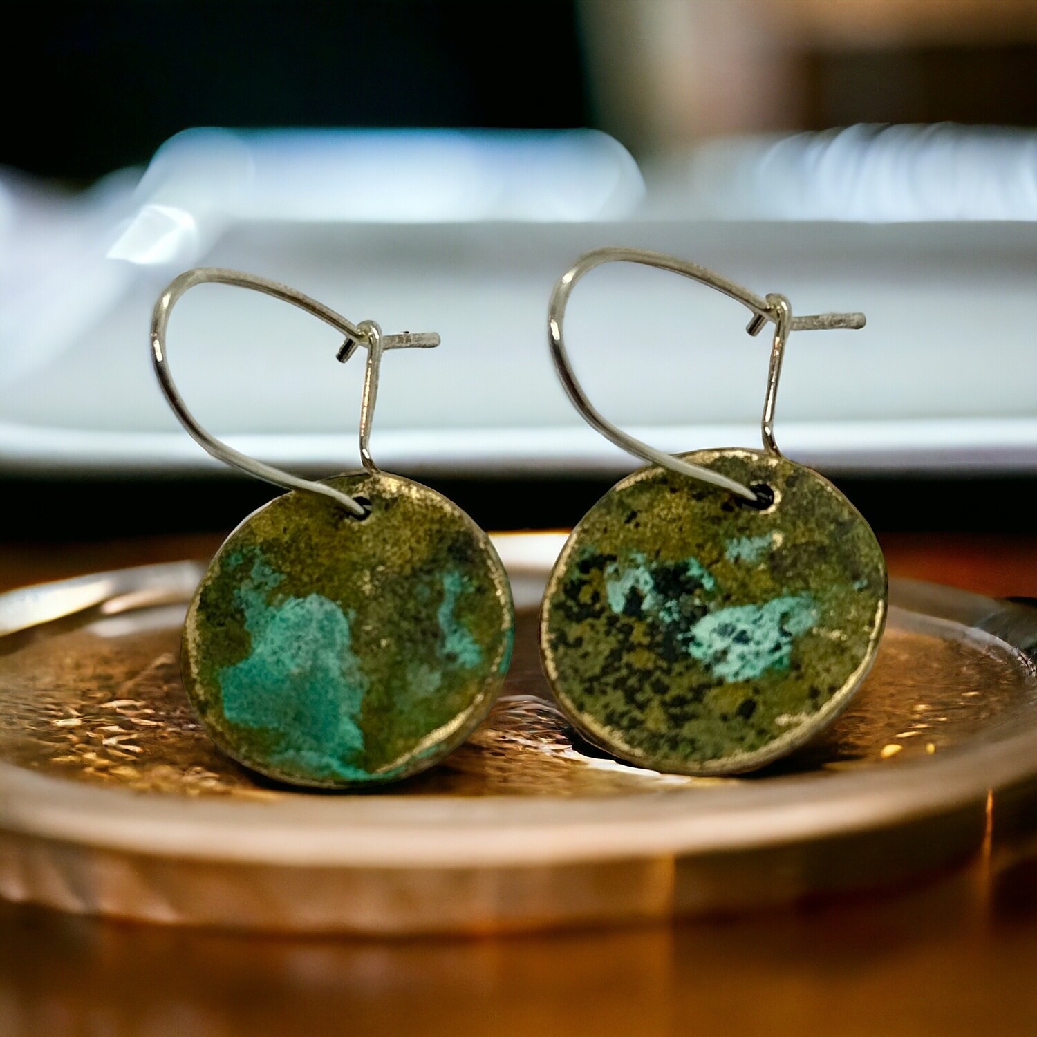 &quot;Found beneath&quot; small earrings