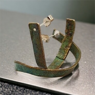 Found Beneath Small Loops Earrings