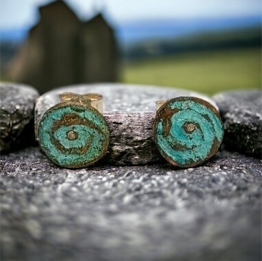 &quot;Found Beneath&quot; spiral studs