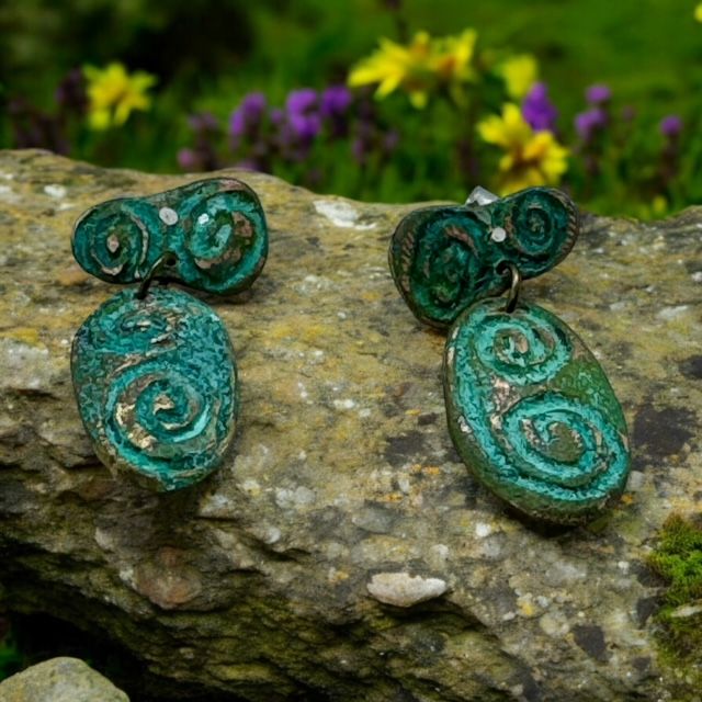 Pictish drop earrings