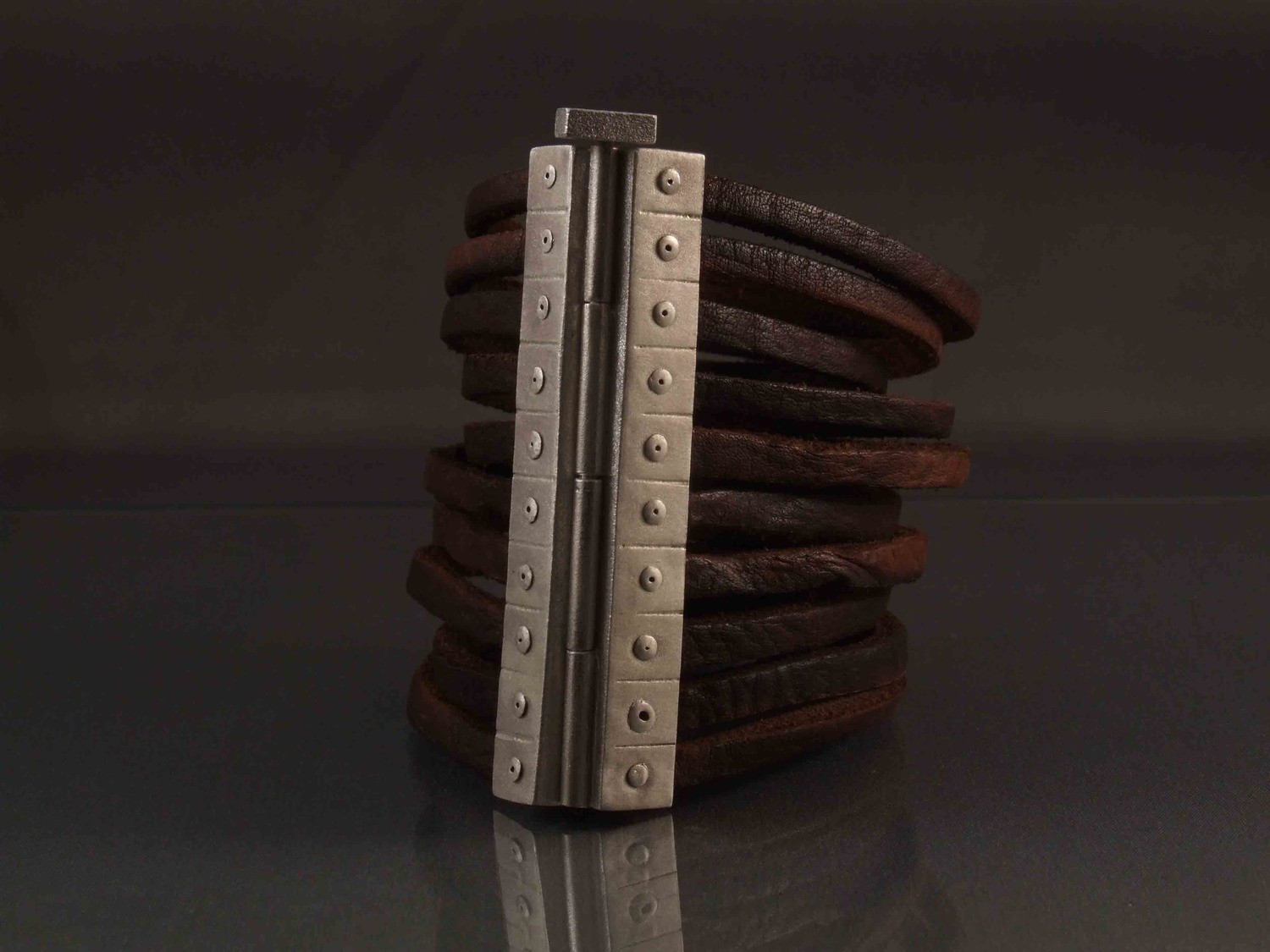 Medieval leather bracelet