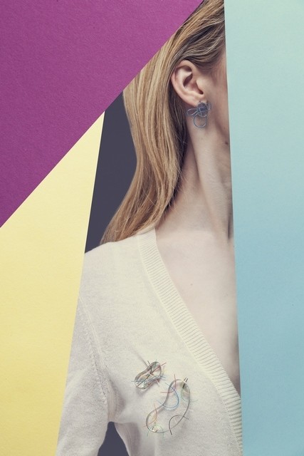 Midas microbes brooch.